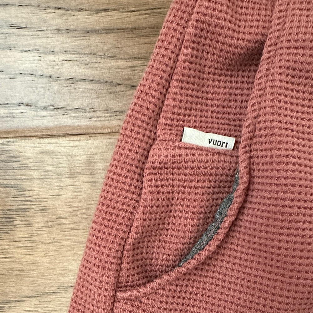 Vuori Women's Athletic Shorts in Dusty Rose - Picture 2 of 5